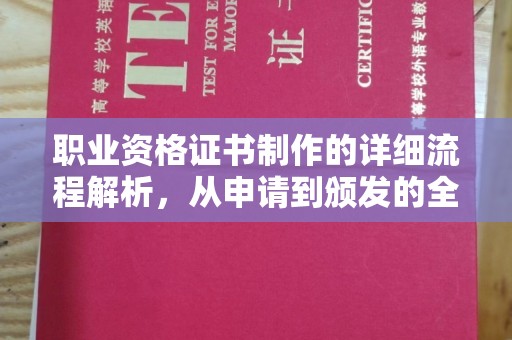 揭东职业资格证书制作的详细流程解析，从申请到颁发的全方位指南